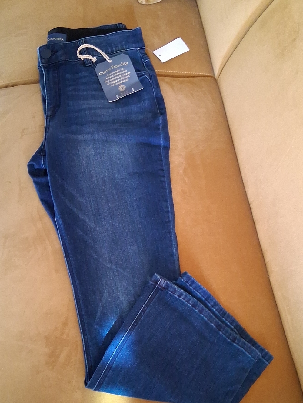Democracy Itty Bitty Boot Jeans -  Blue with Gold Tag